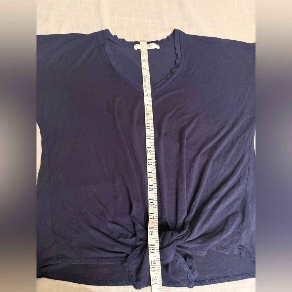 Veronica M. essentials shirt navy blue size Small - Picture 7 of 7